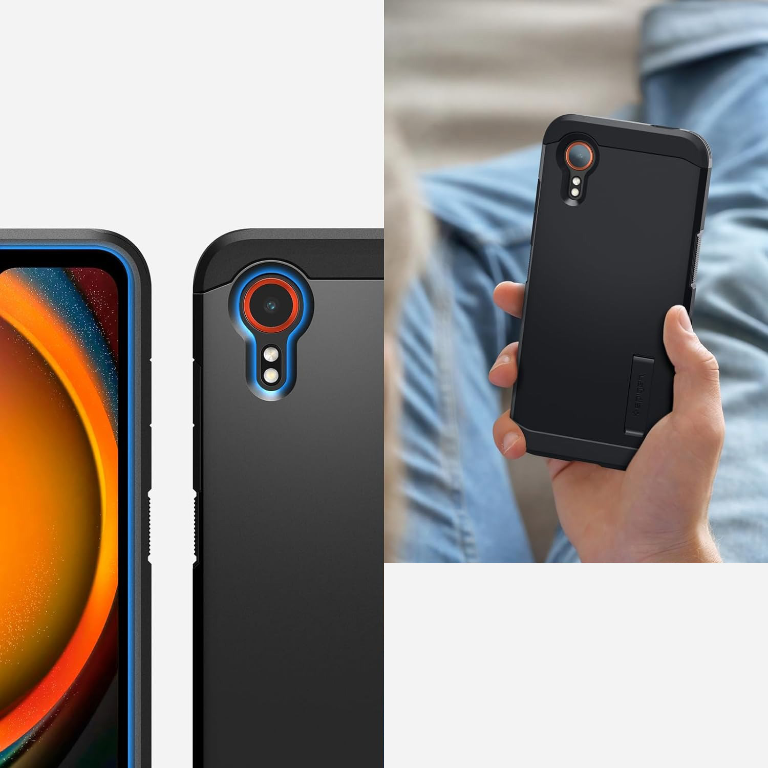 Etui od marki Spigen z serii Tough Armor do Galaxy XCover 7, czarne